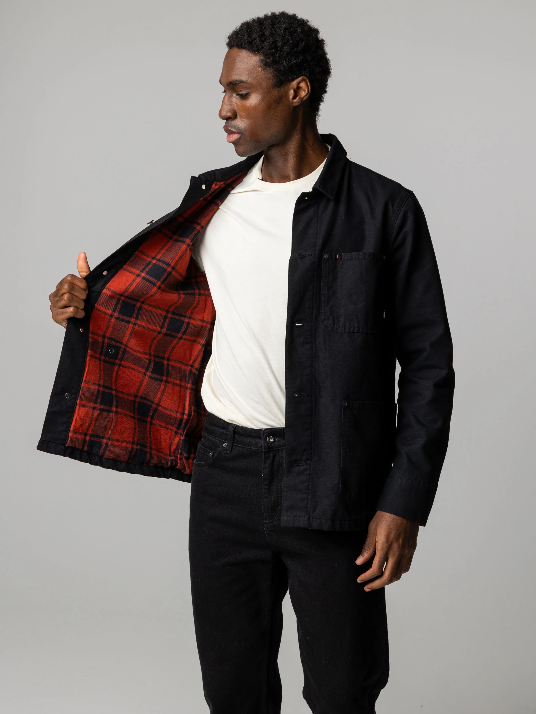 Men's Basset Flannel Lined Jacket - Image 3