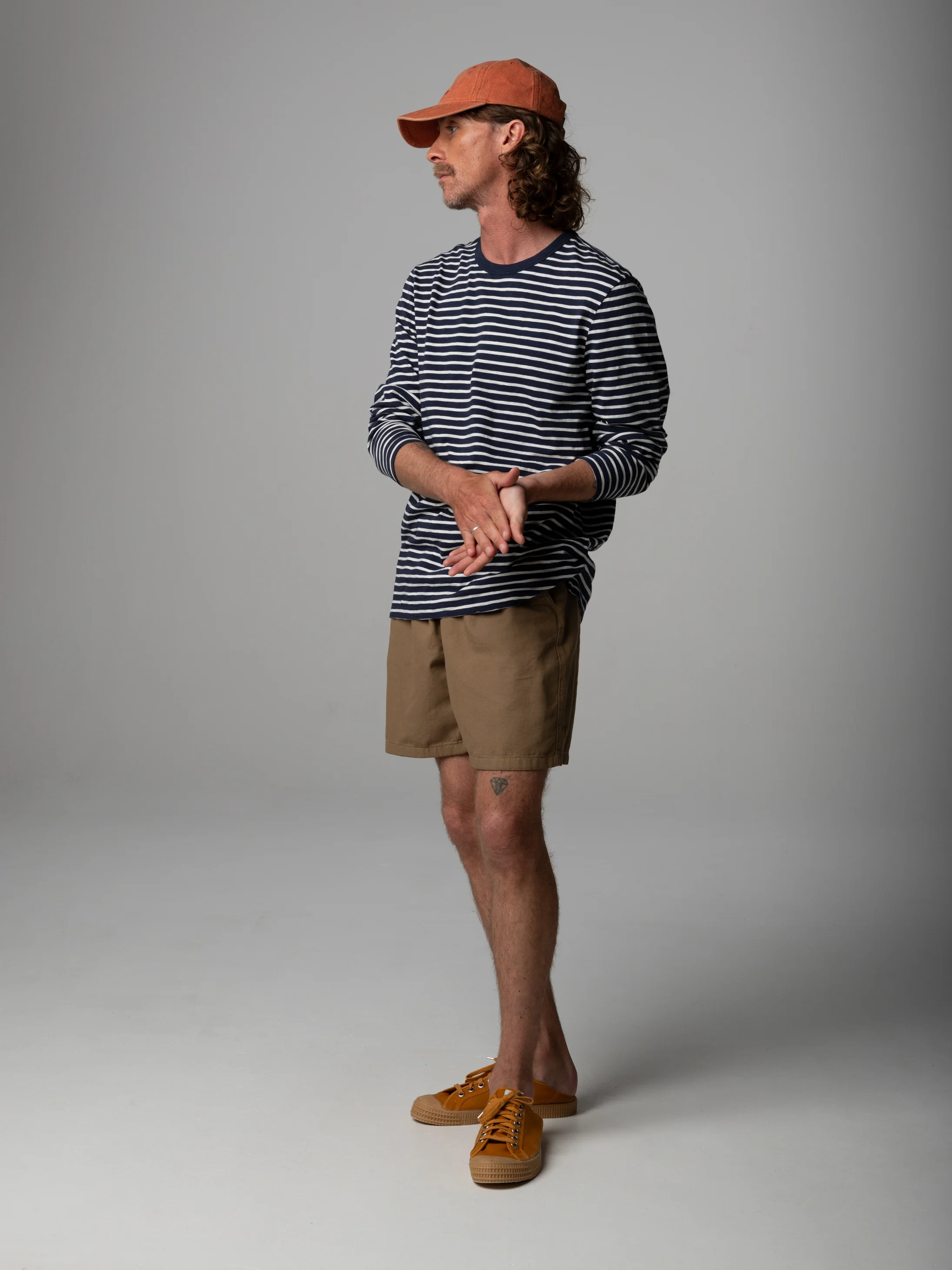 Men's Channel Stripe Long Sleeve T-Shirt - Image 2