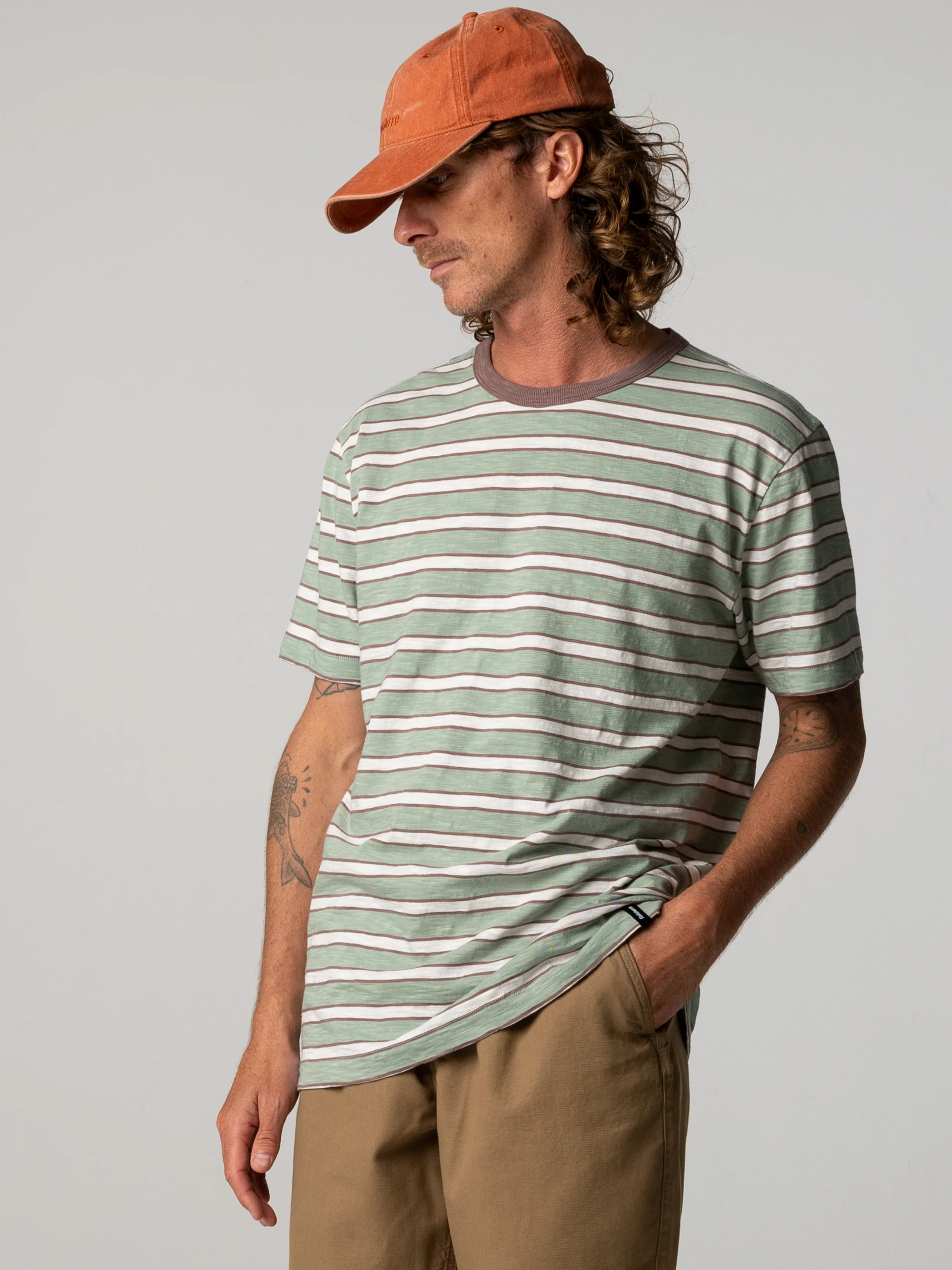 Men's Channel Stripe Short Sleeve T-Shirt - Image 2