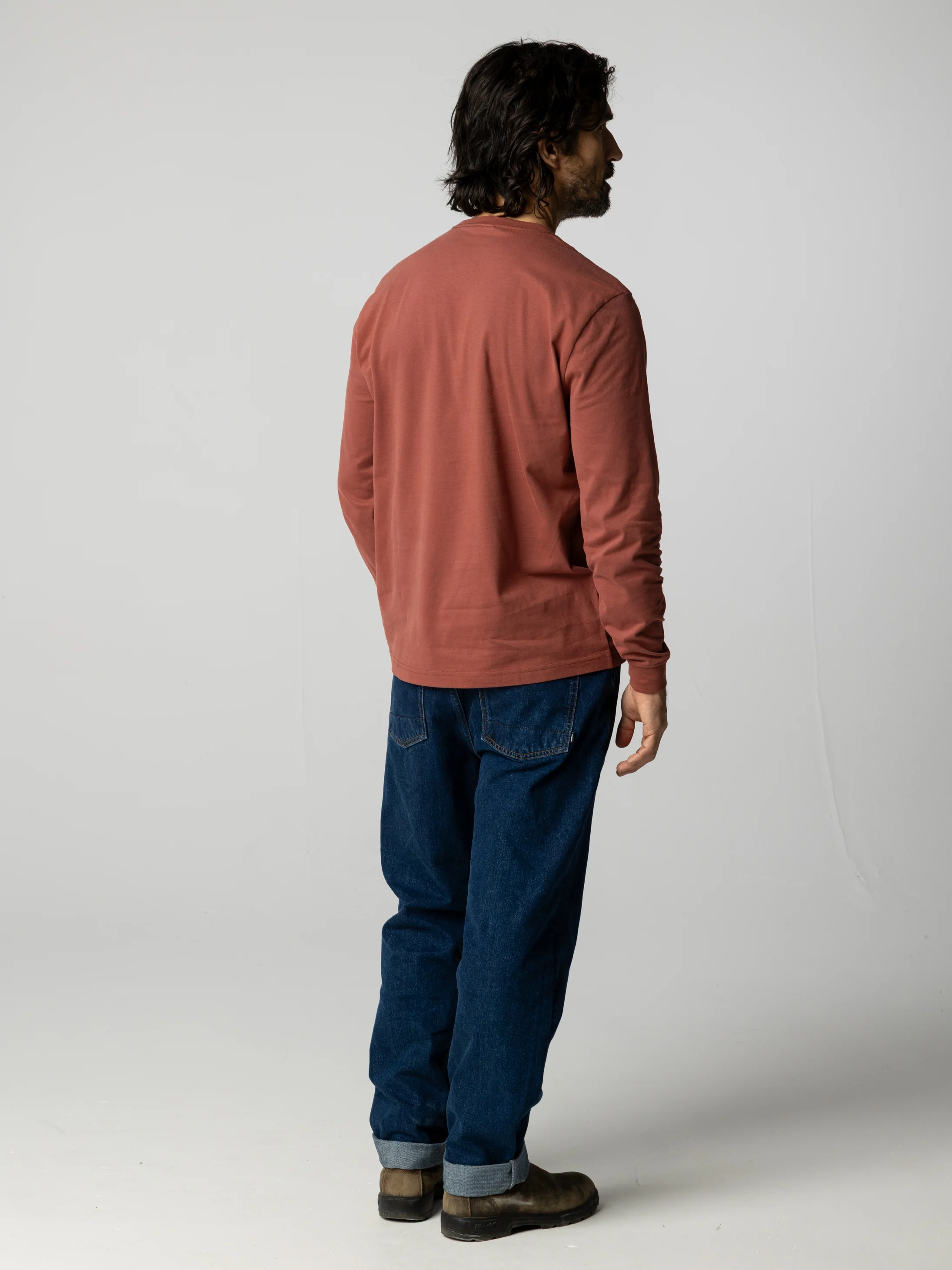 Men's Harlyn Logo Long Sleeve T-Shirt - Image 4