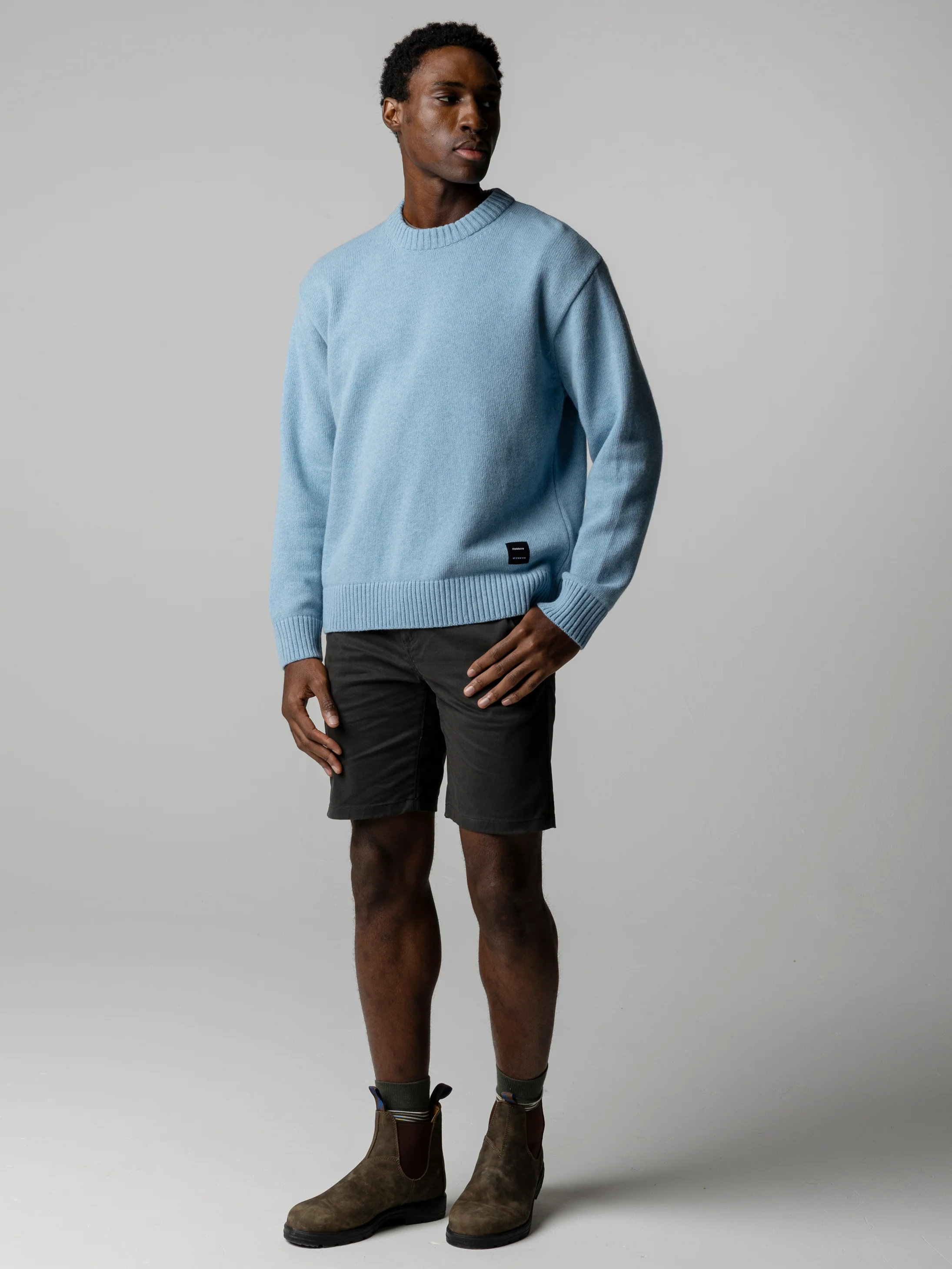 Men's Escall Crew Neck Knit Jumper - Image 4