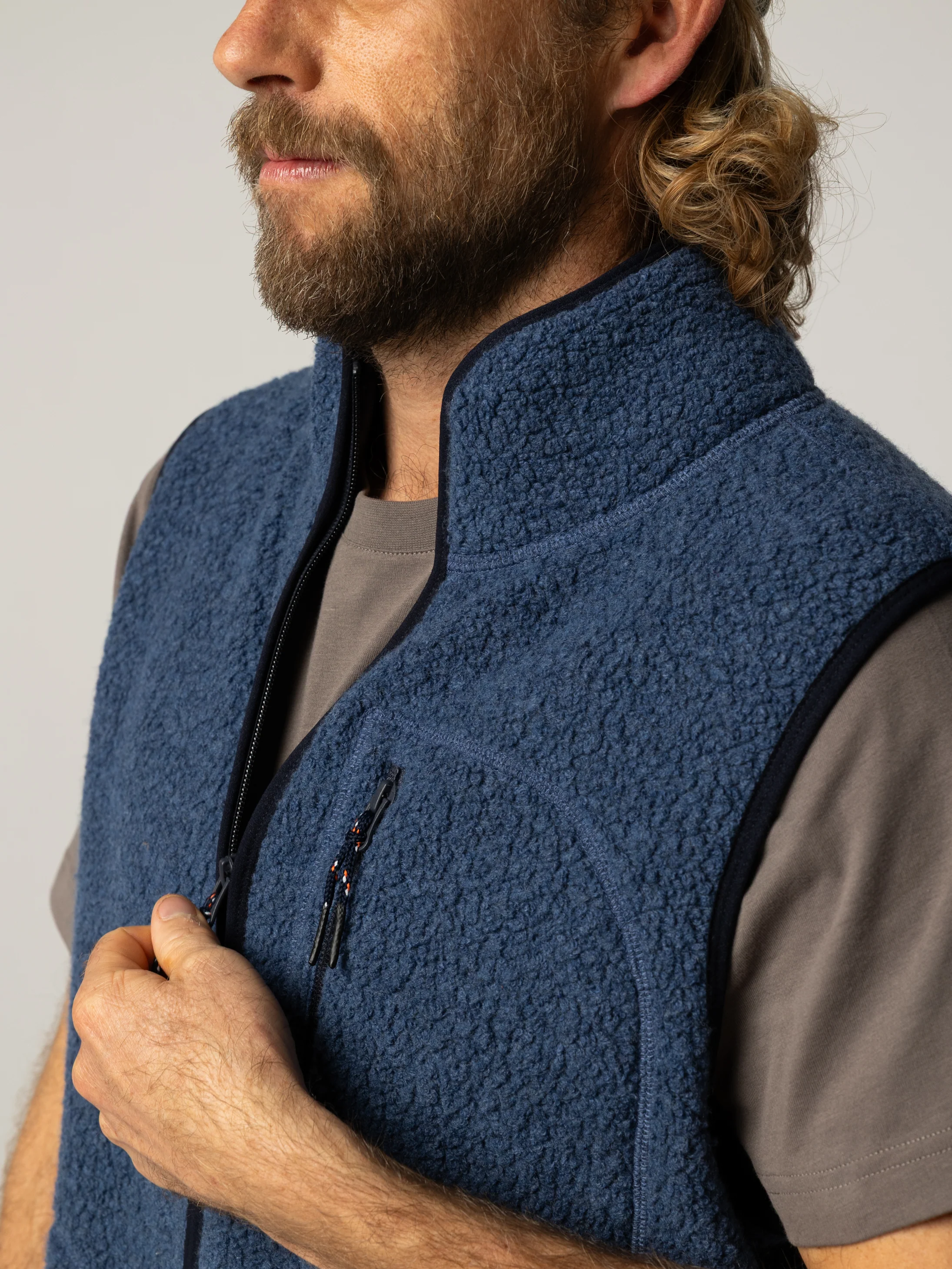Men's Portell Wool Fleece Gilet - Image 3