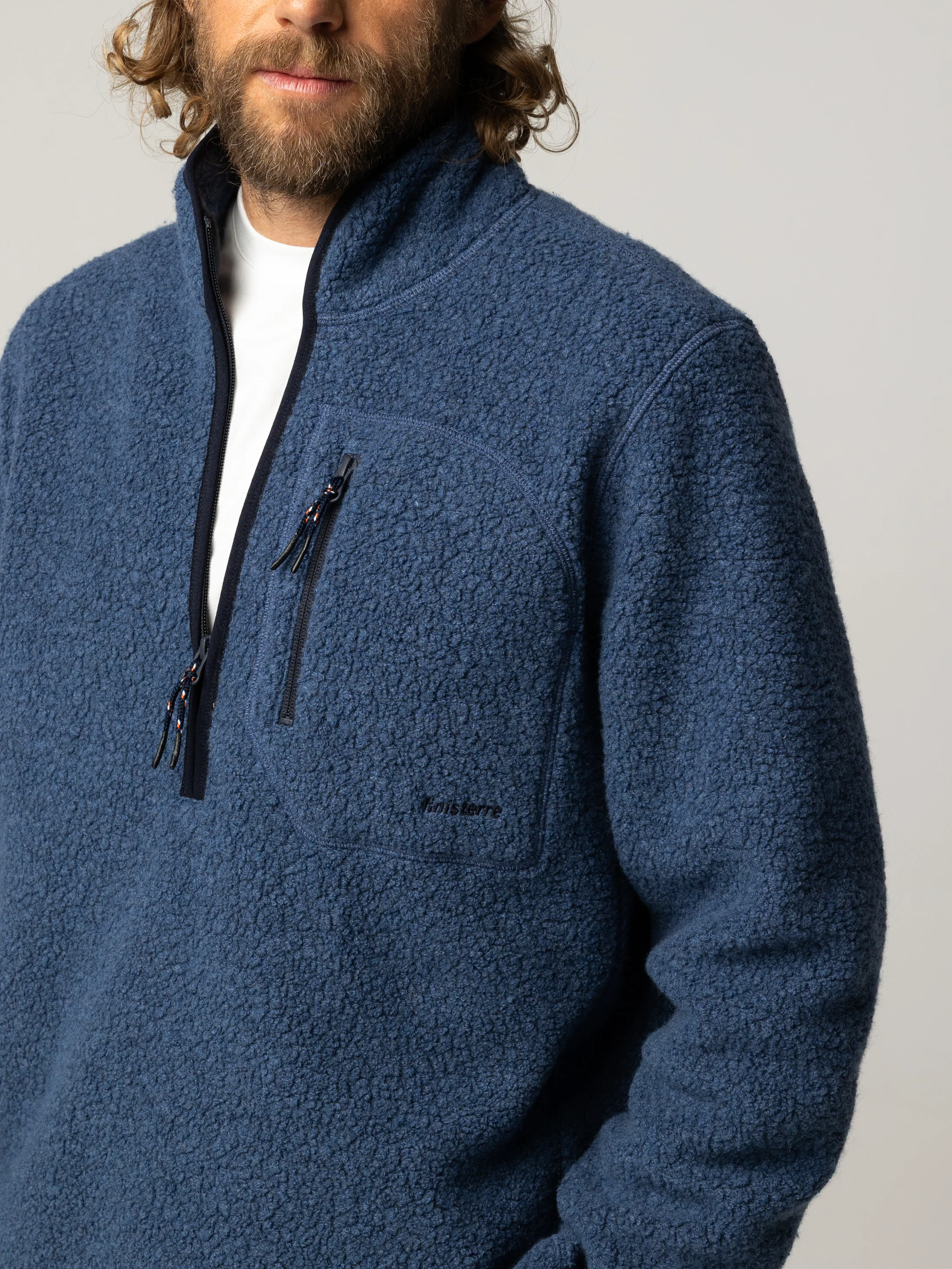 Men's Portell Wool 1/4 Zip Fleece - Image 3