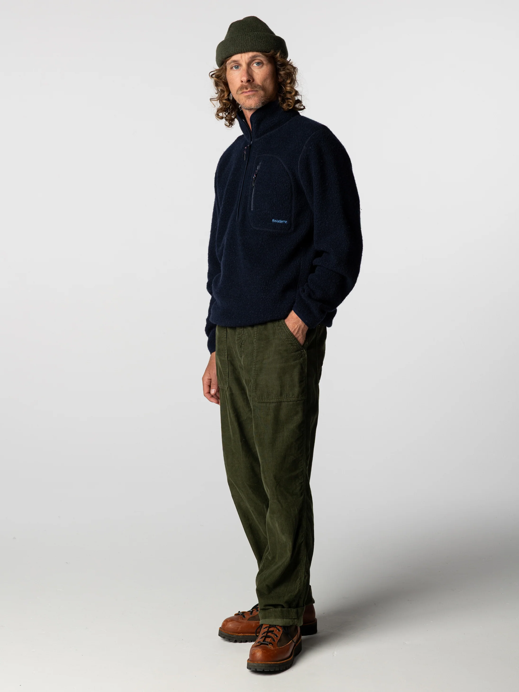 Men's Portell Wool 1/4 Zip Fleece - Image 4