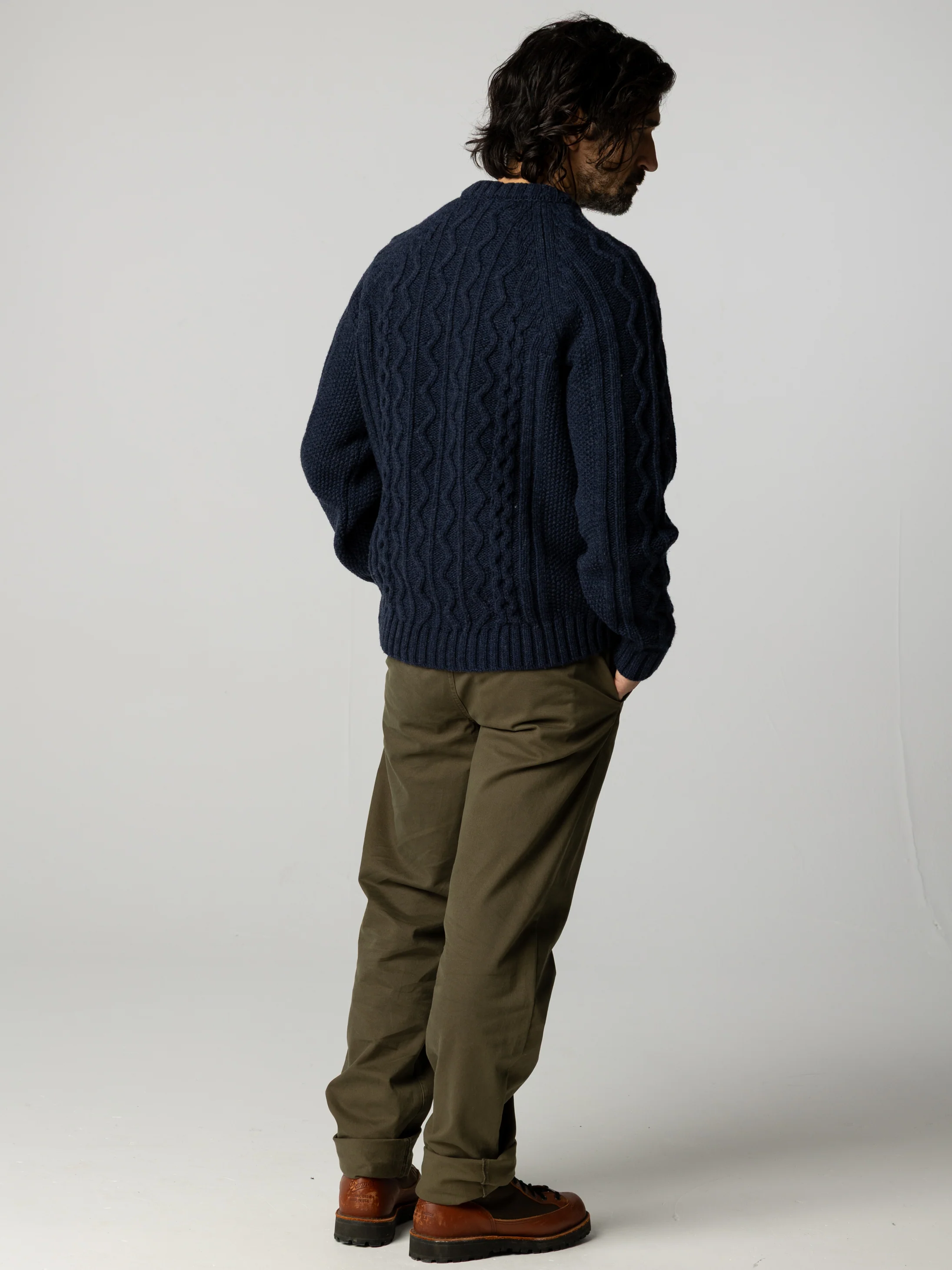 Men's Nova Aran Knit Jumper - Image 4
