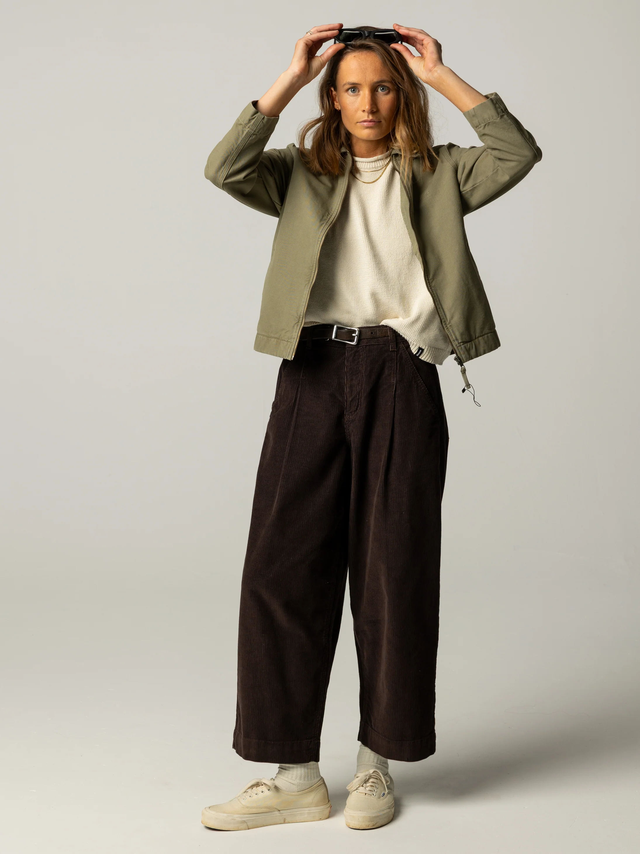 Women's Beau Canvas Zip Up Jacket - Image 3