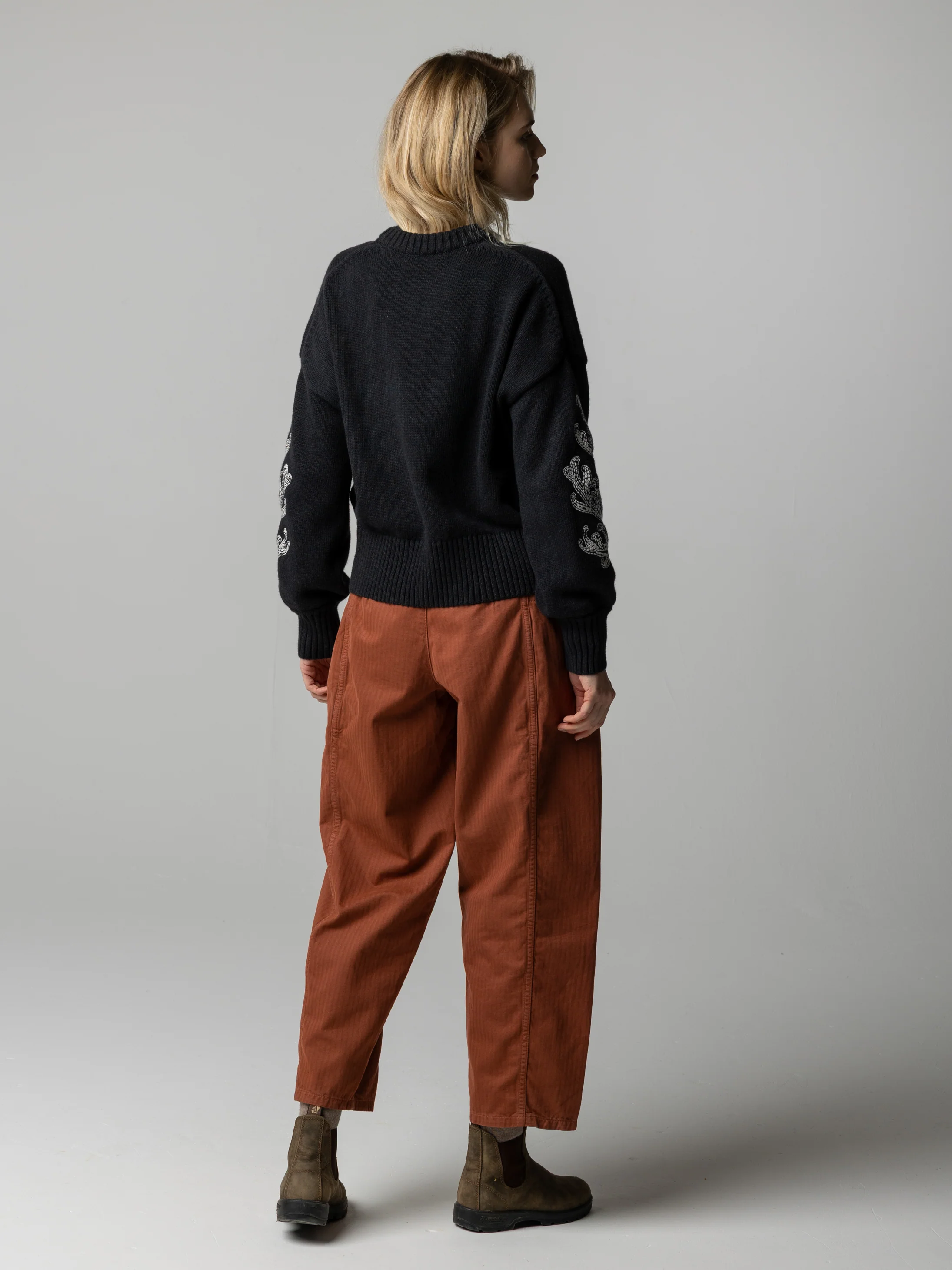 Women's Floral Marine Jumper - Image 5