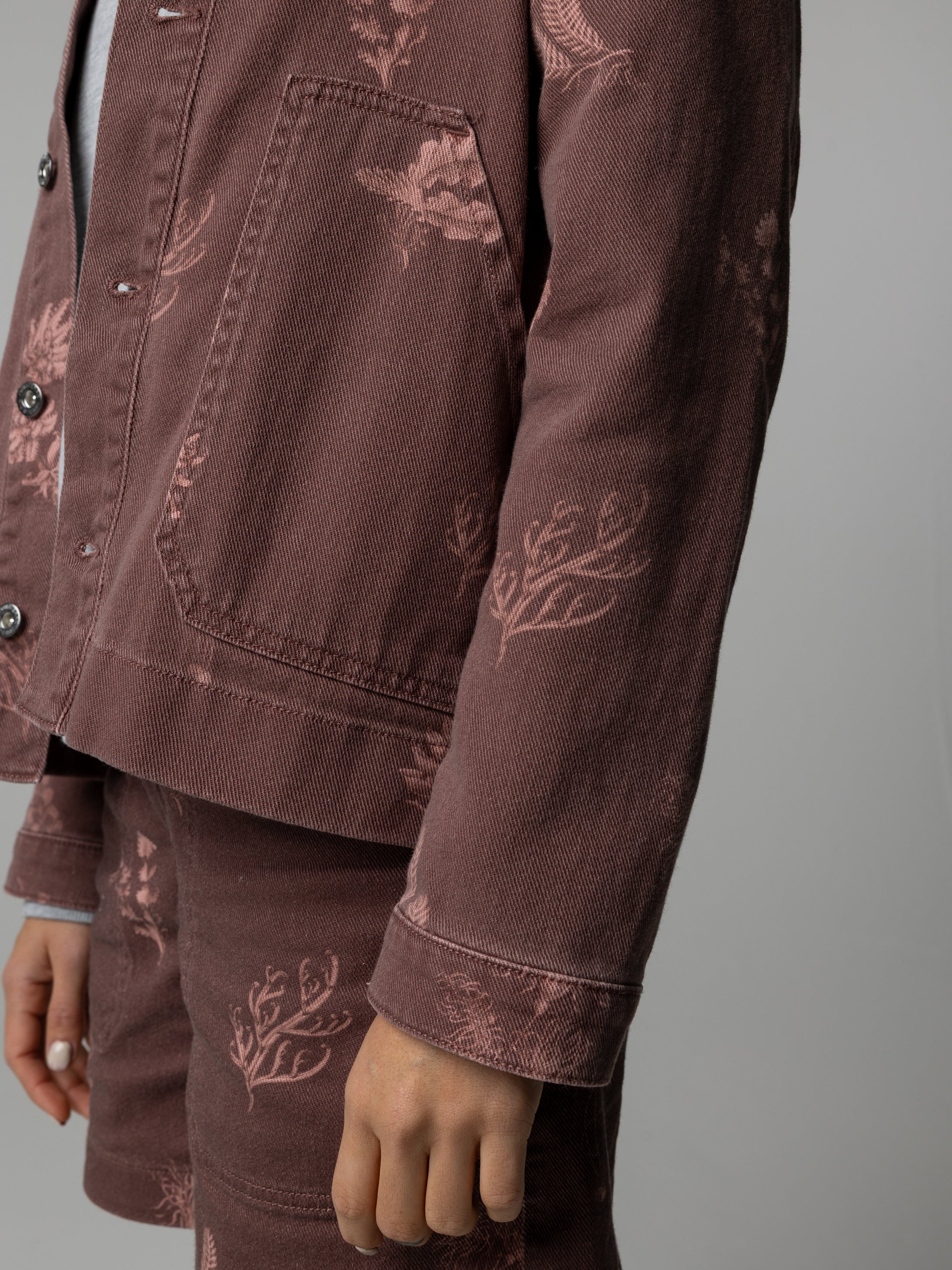 Women's Floral Marine Yarrel Printed Jacket - Image 7