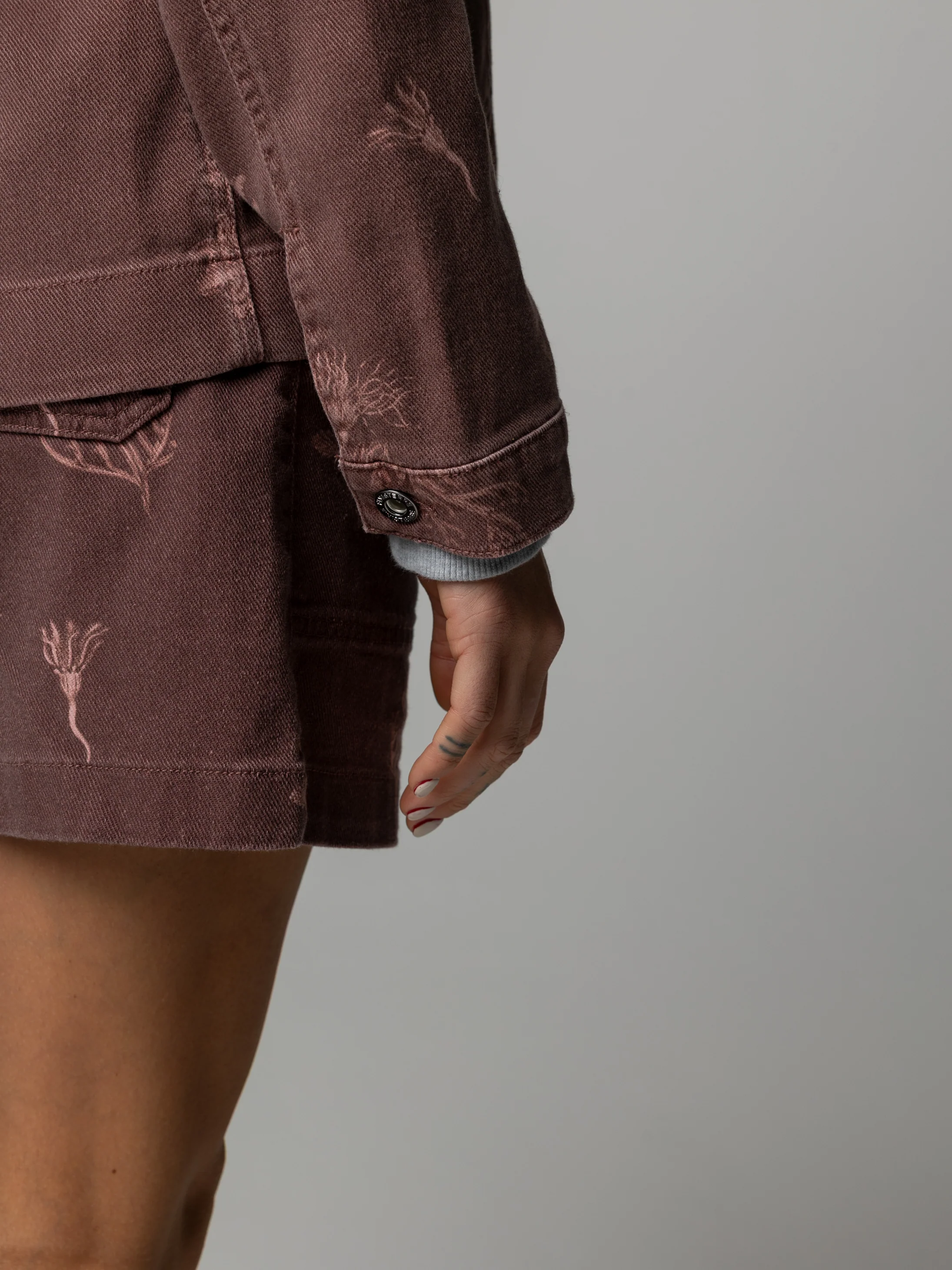 Women's Floral Marine Yarrel Printed Jacket - Image 8