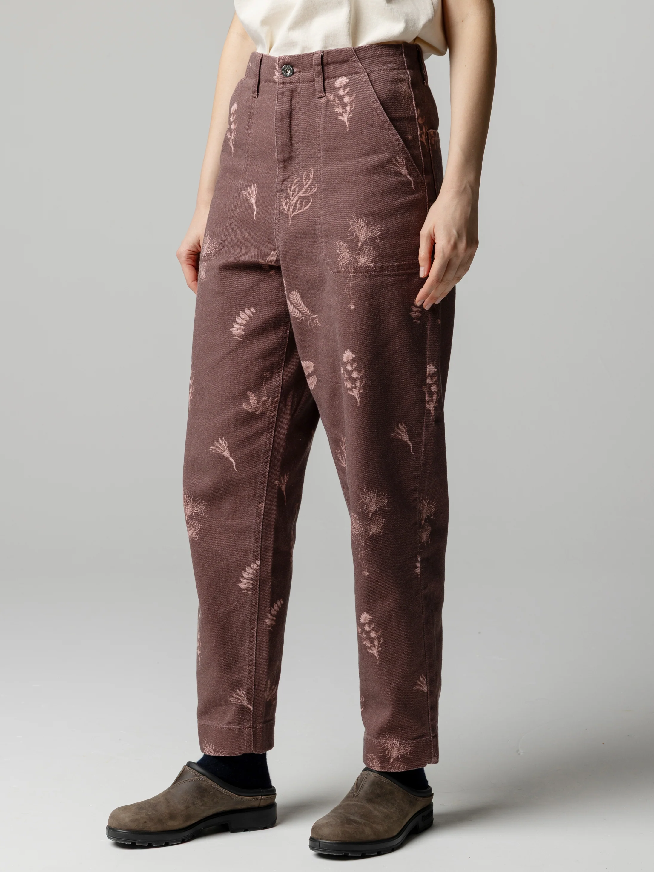 Women's Floral Marine Yarrel Printed Trouser - Image 2