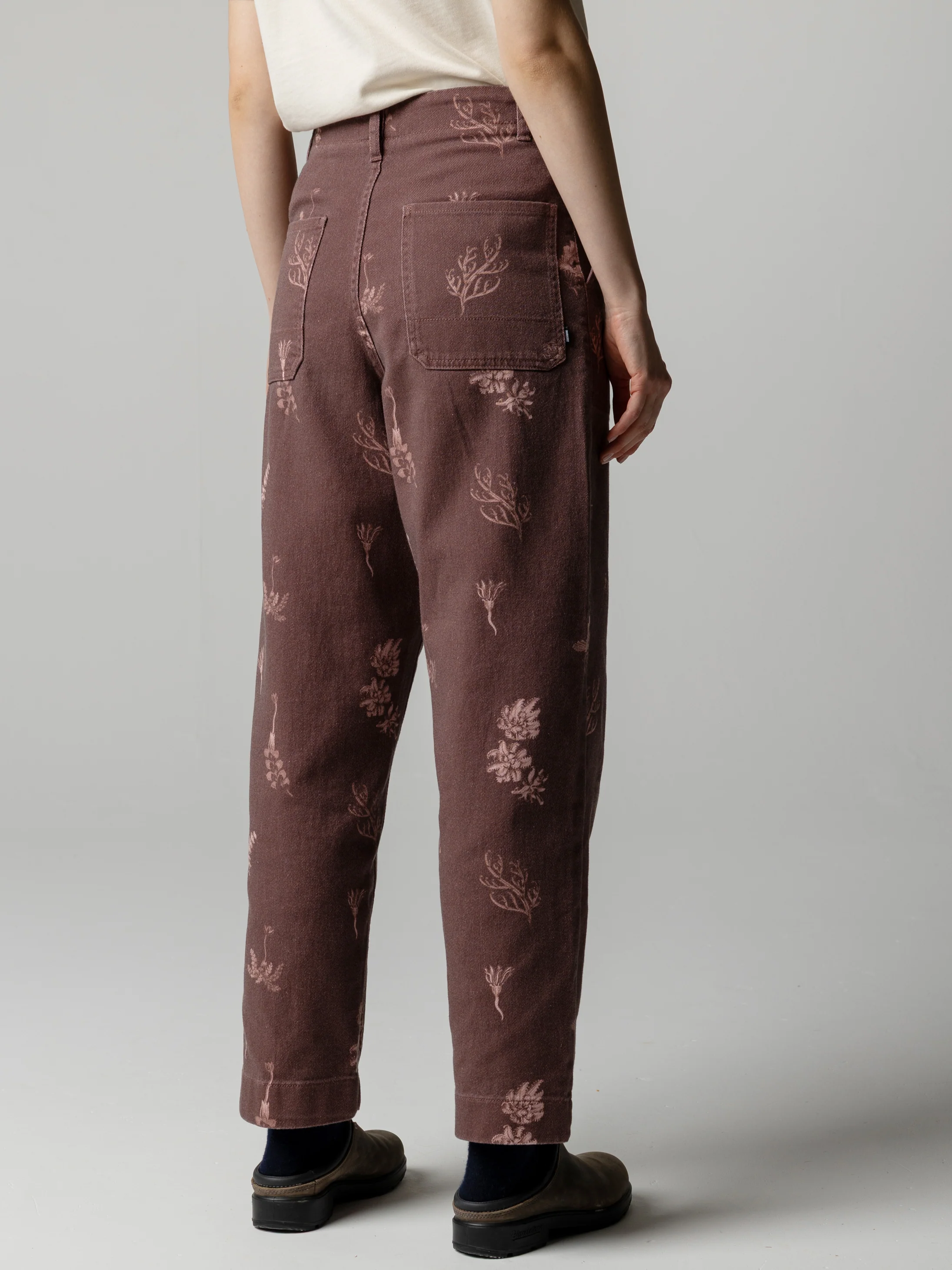 Women's Floral Marine Yarrel Printed Trouser - Image 4