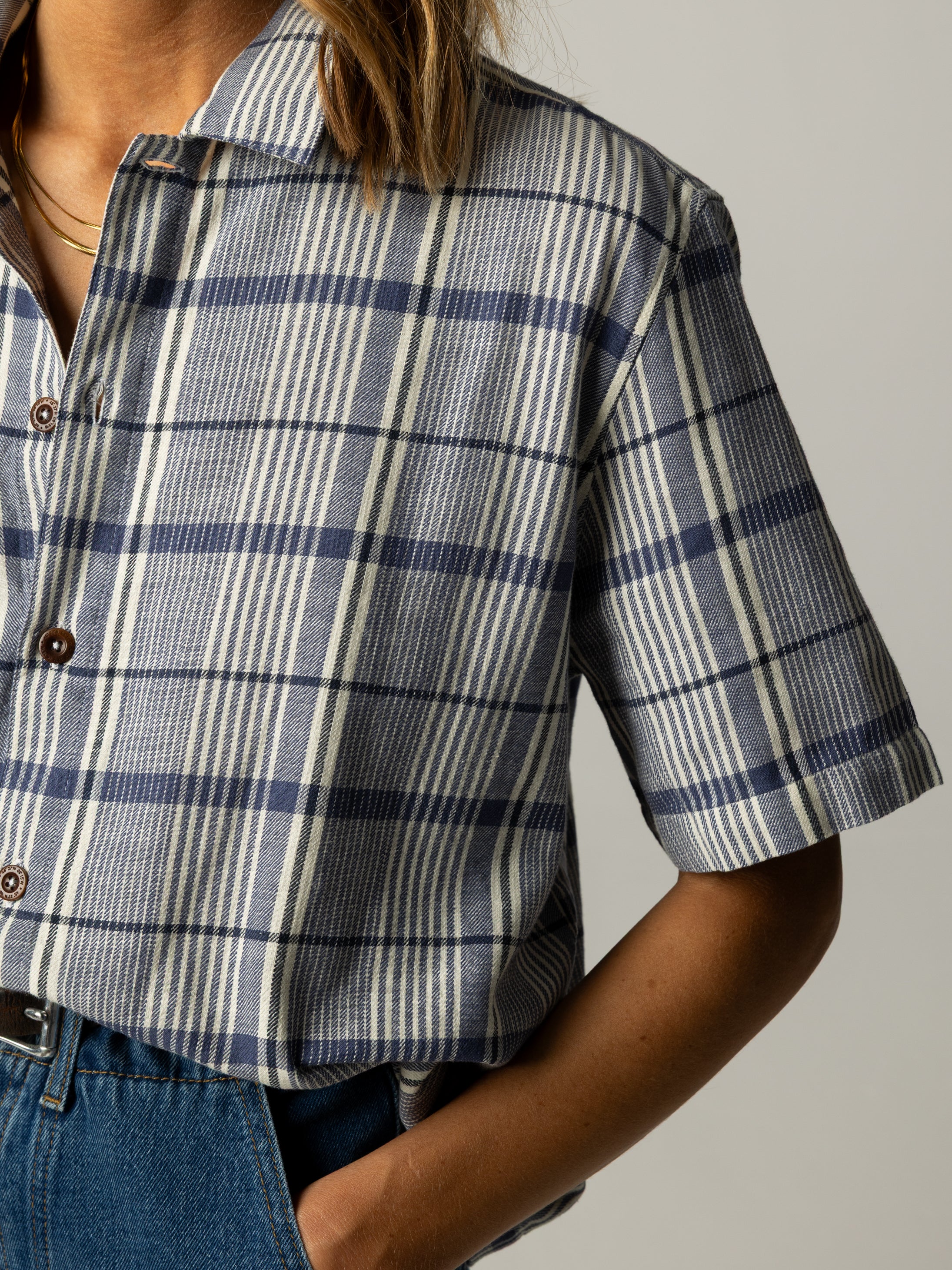 Women's Melza Checked Shirt - Image 3