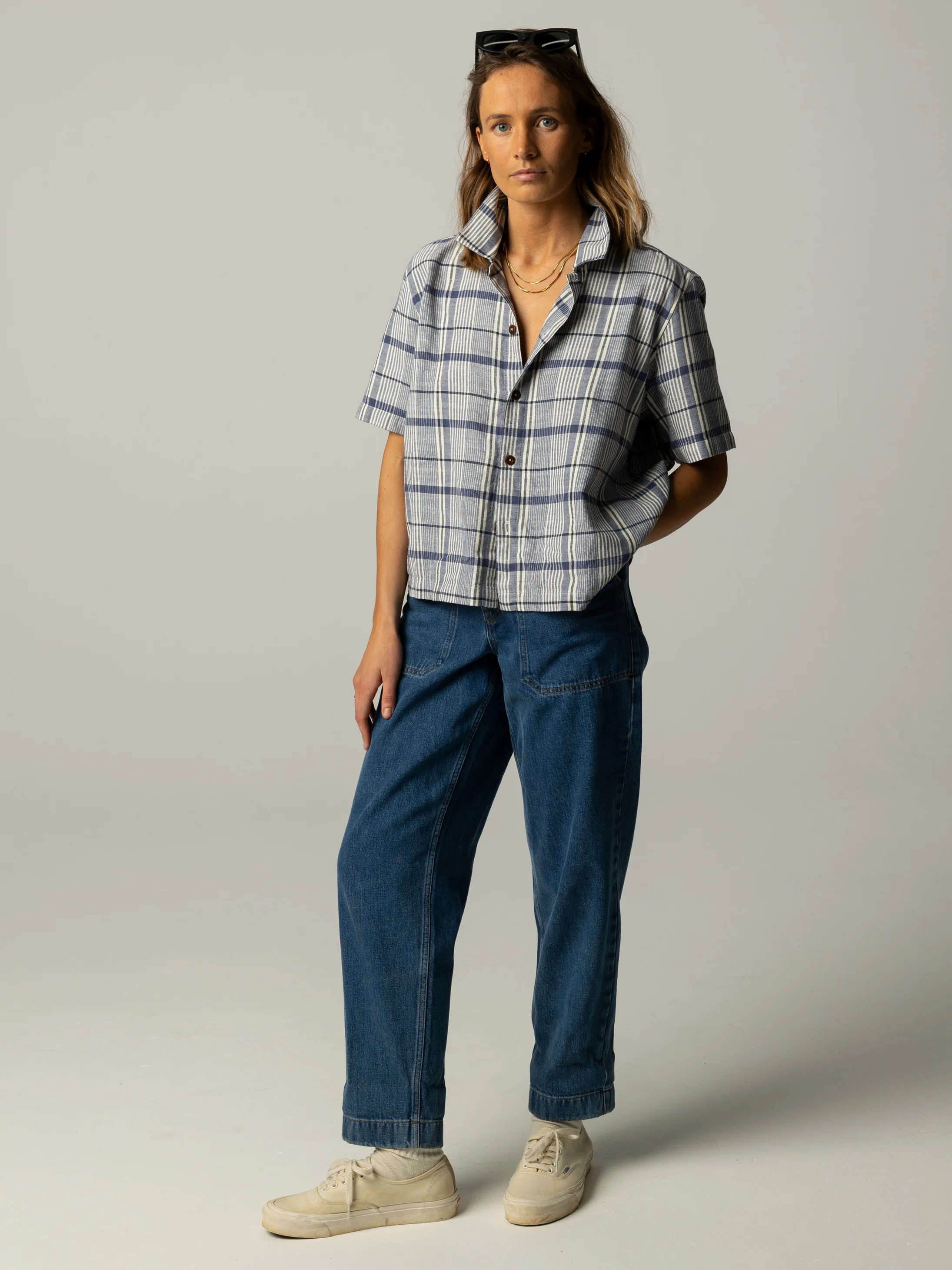 Women's Melza Checked Shirt - Image 4