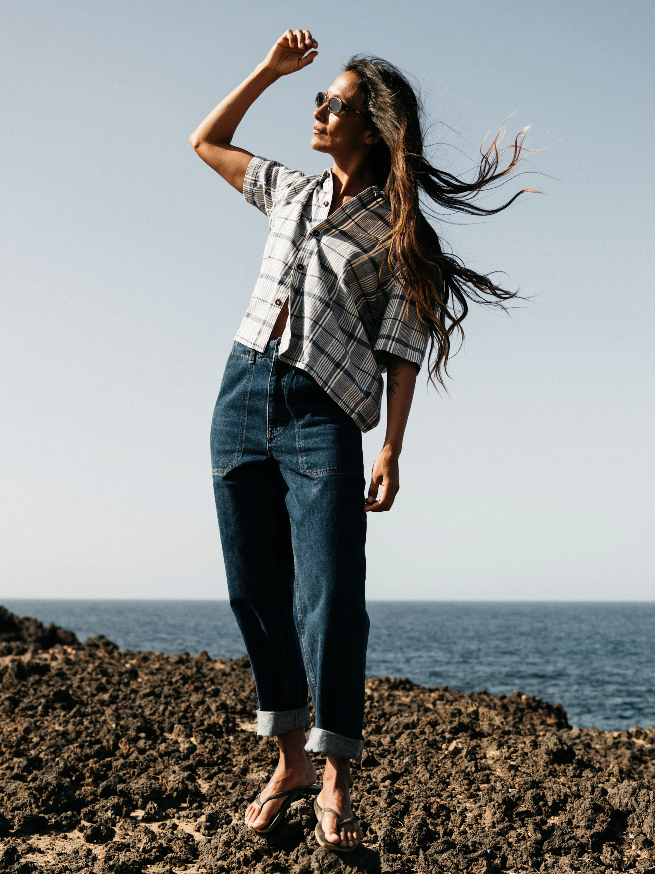 Women's Melza Checked Shirt - Image 7