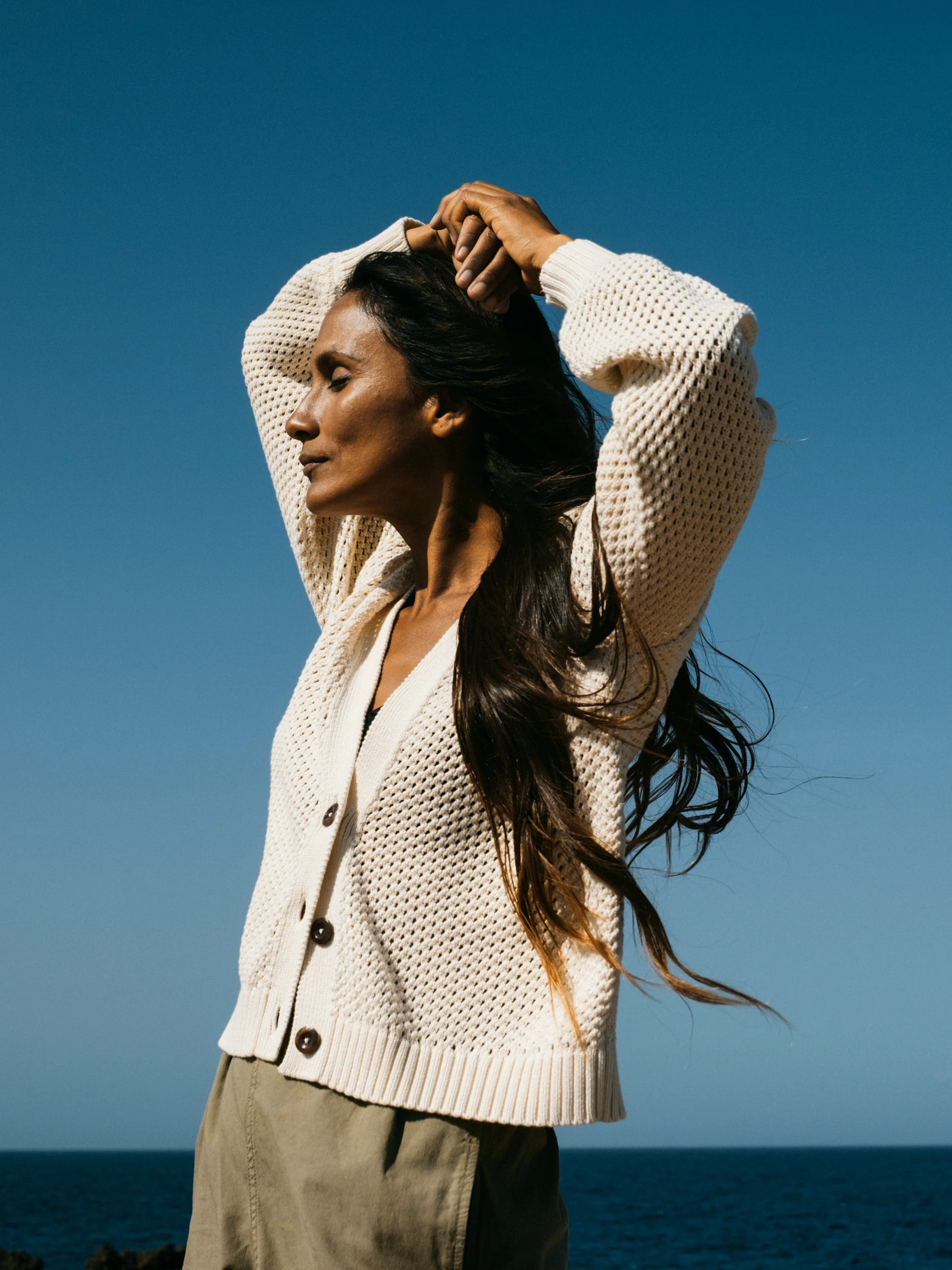 Women's Pol Open Stitch Cardigan - Image 7