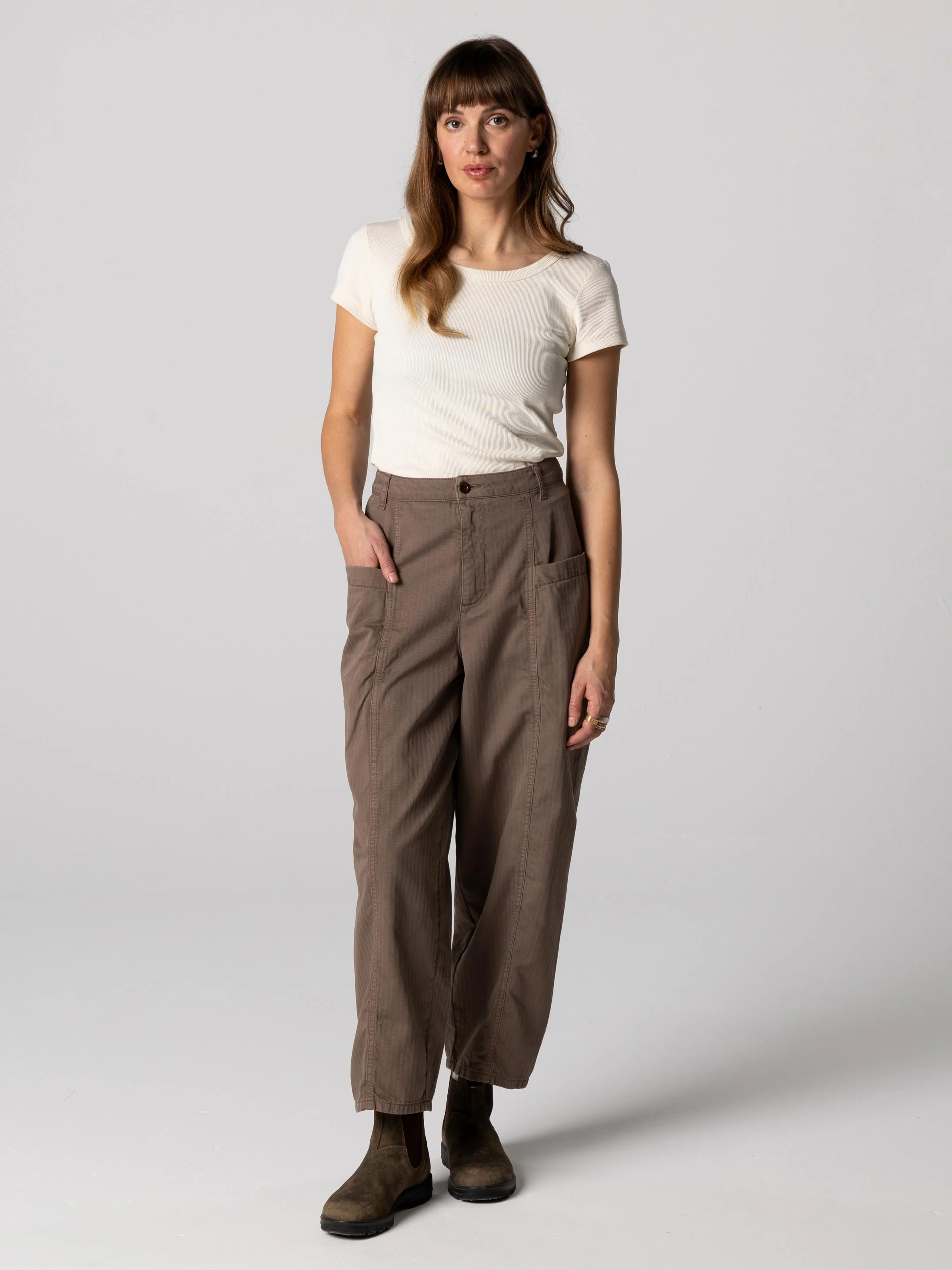 Women's Powes Ribbed T-Shirt - Image 4