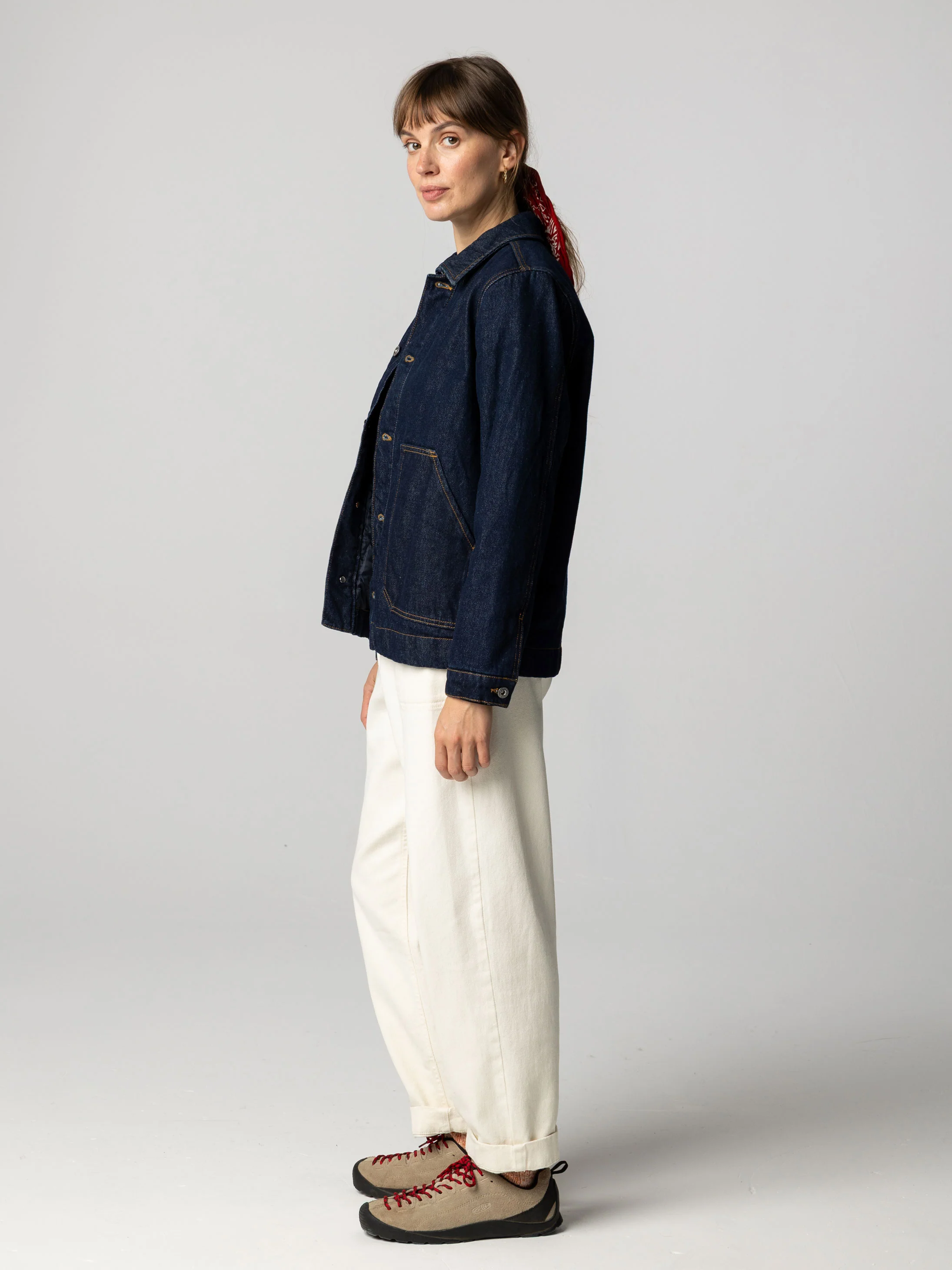 Women's Yarrel Quilted Denim Jacket - Image 3