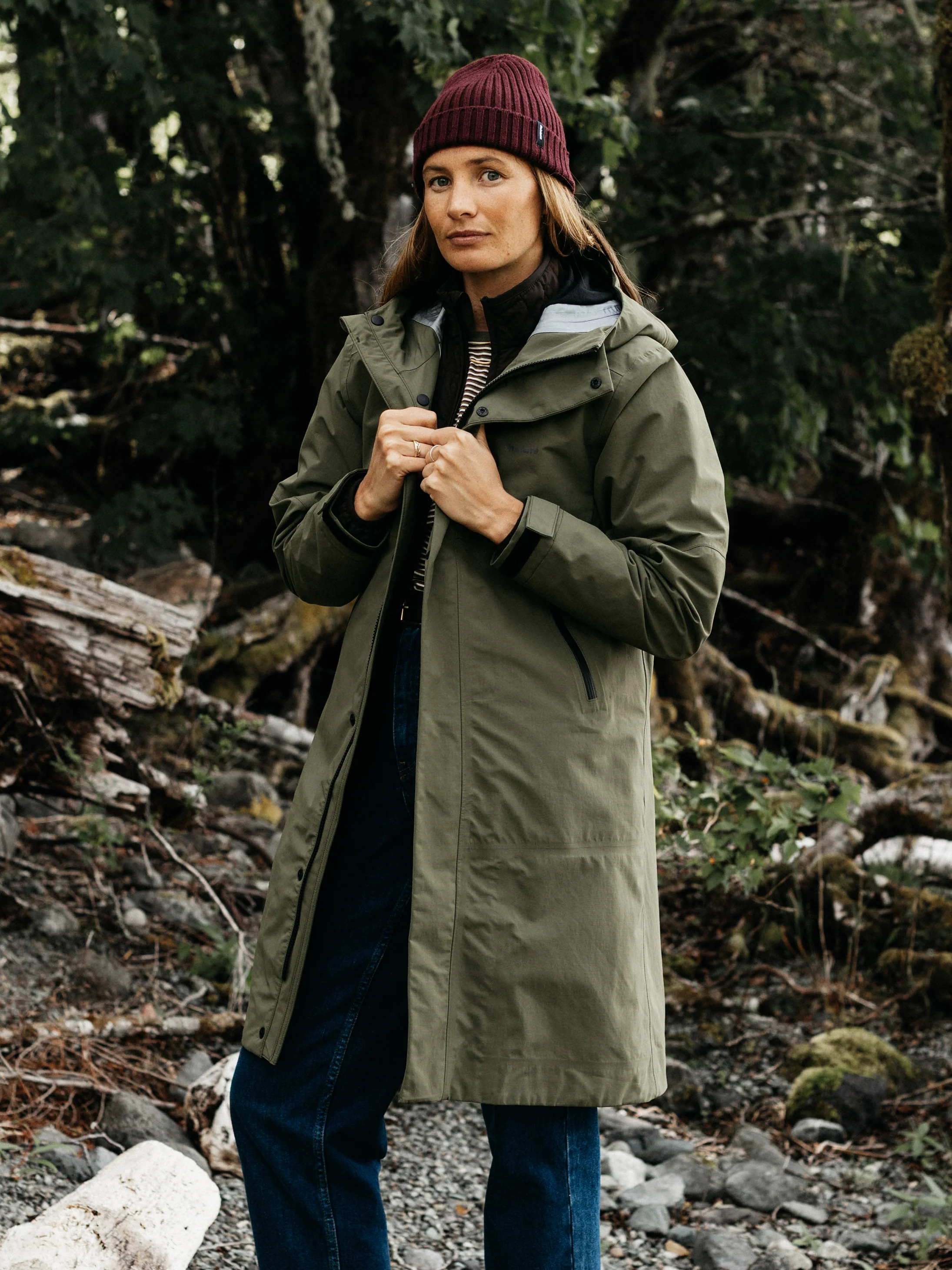 Women's Longline Stormbird Waterproof Jacket - Image 2