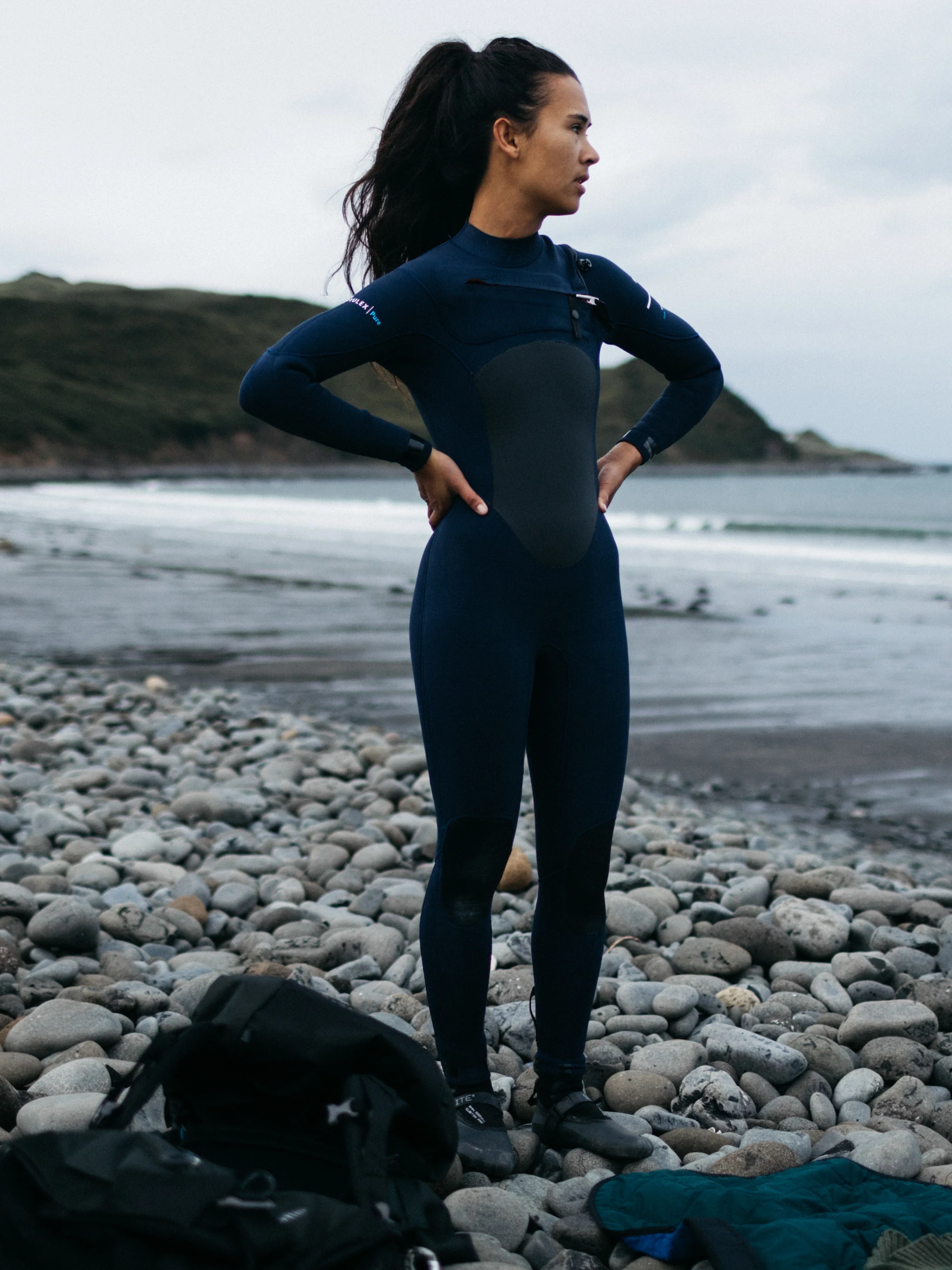 Women's Nieuwland 4.5/3.5mm Yulex® Chest Zip Wetsuit - Image 3
