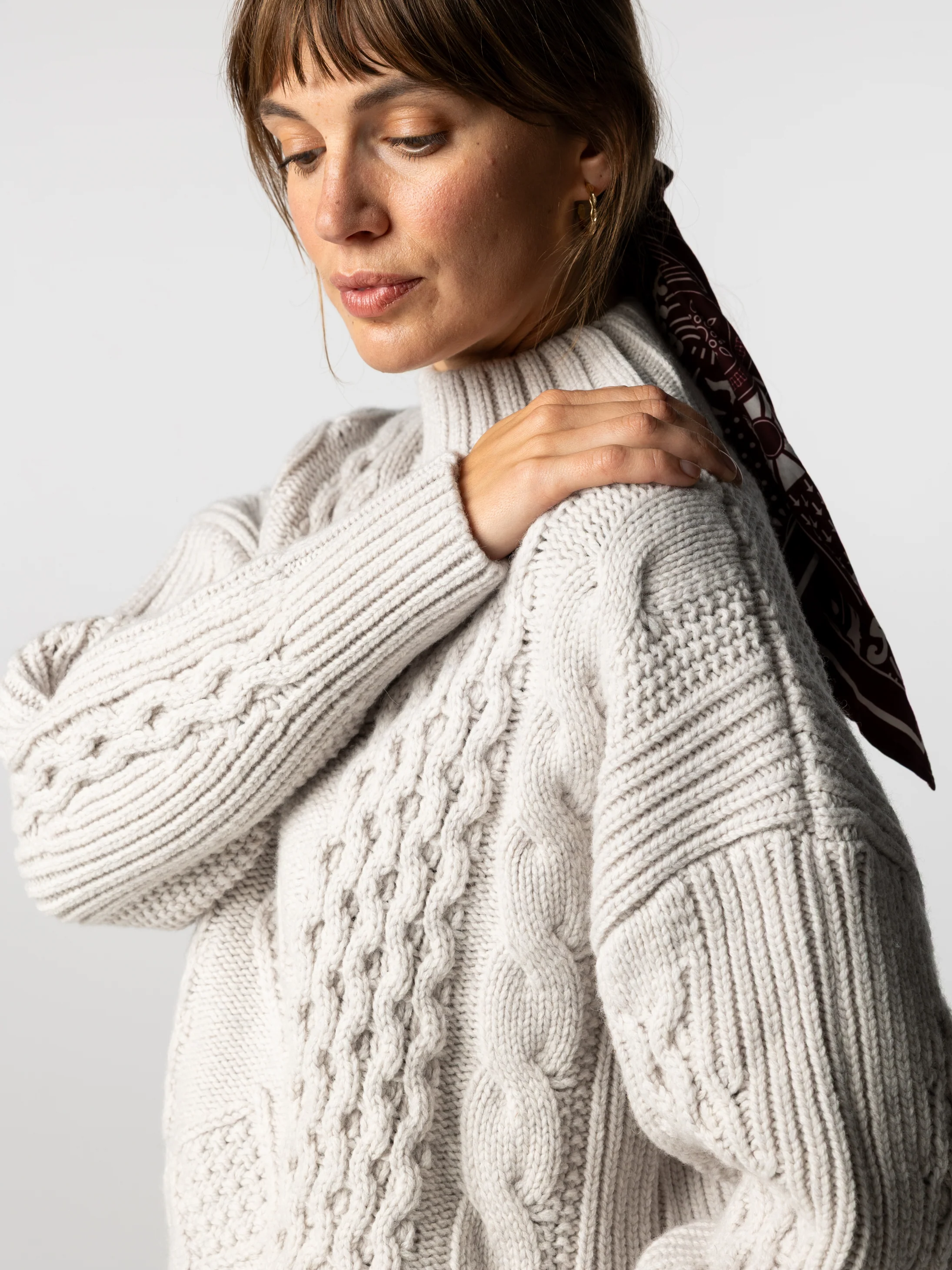 Women's Nova Aran Knit Jumper - Image 2