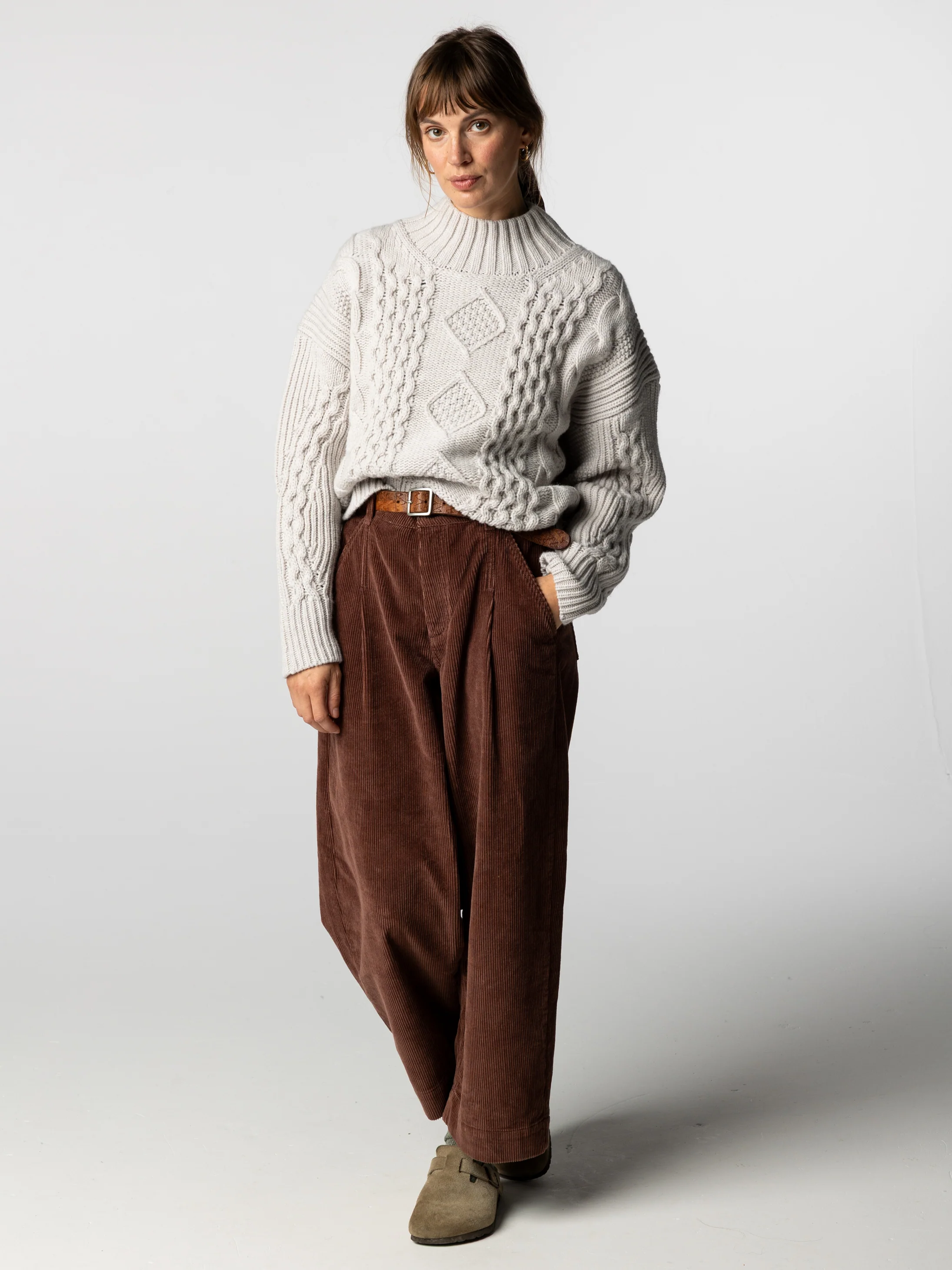Women's Nova Aran Knit Jumper - Image 3